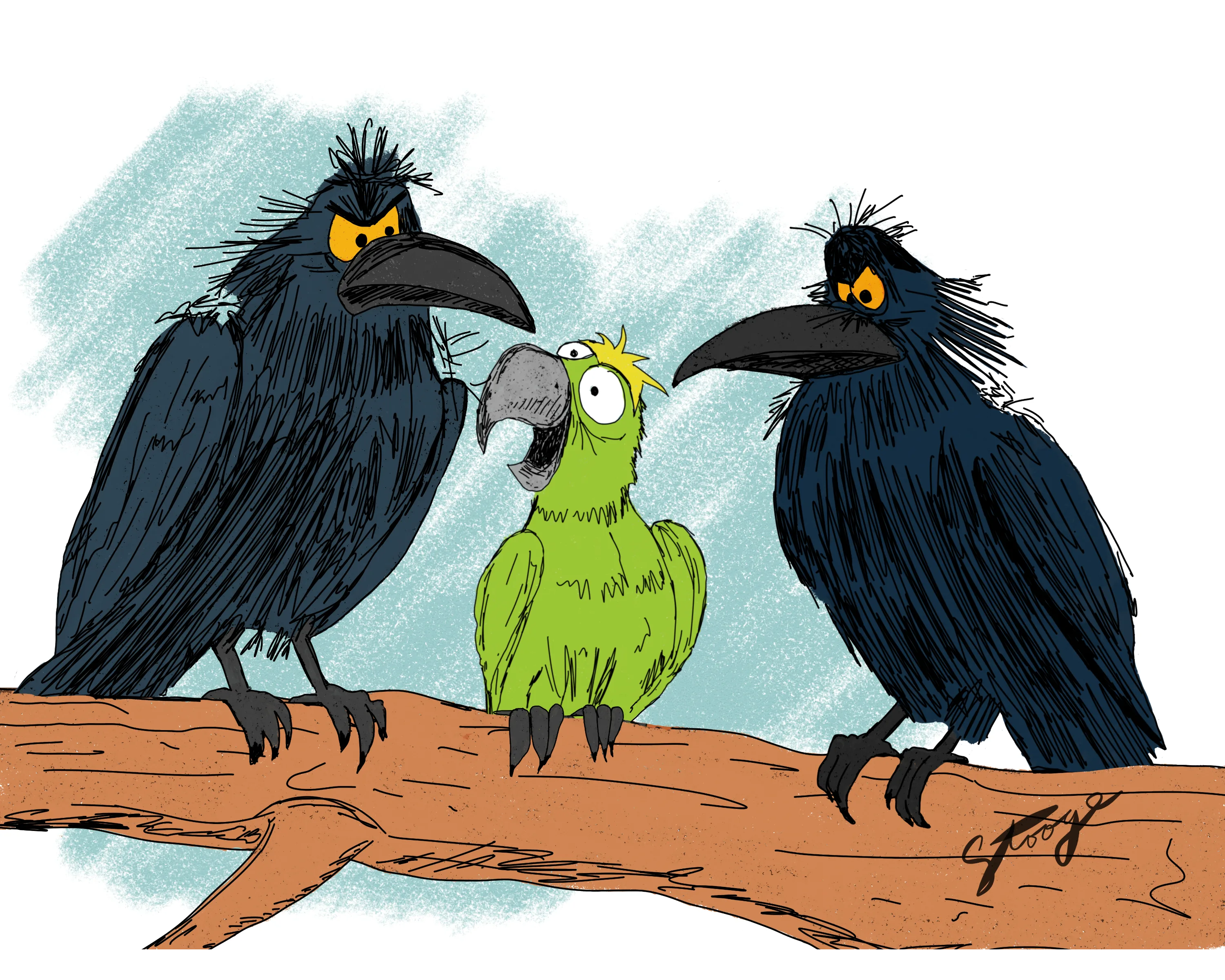 Pico the Parrot illustration