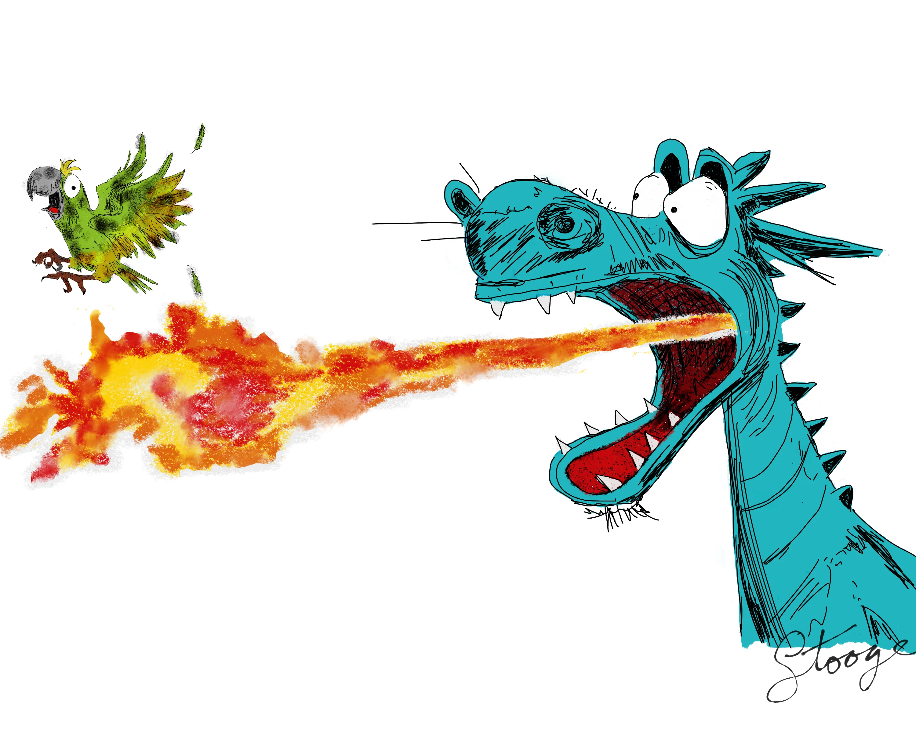 Pico the Parrot illustration