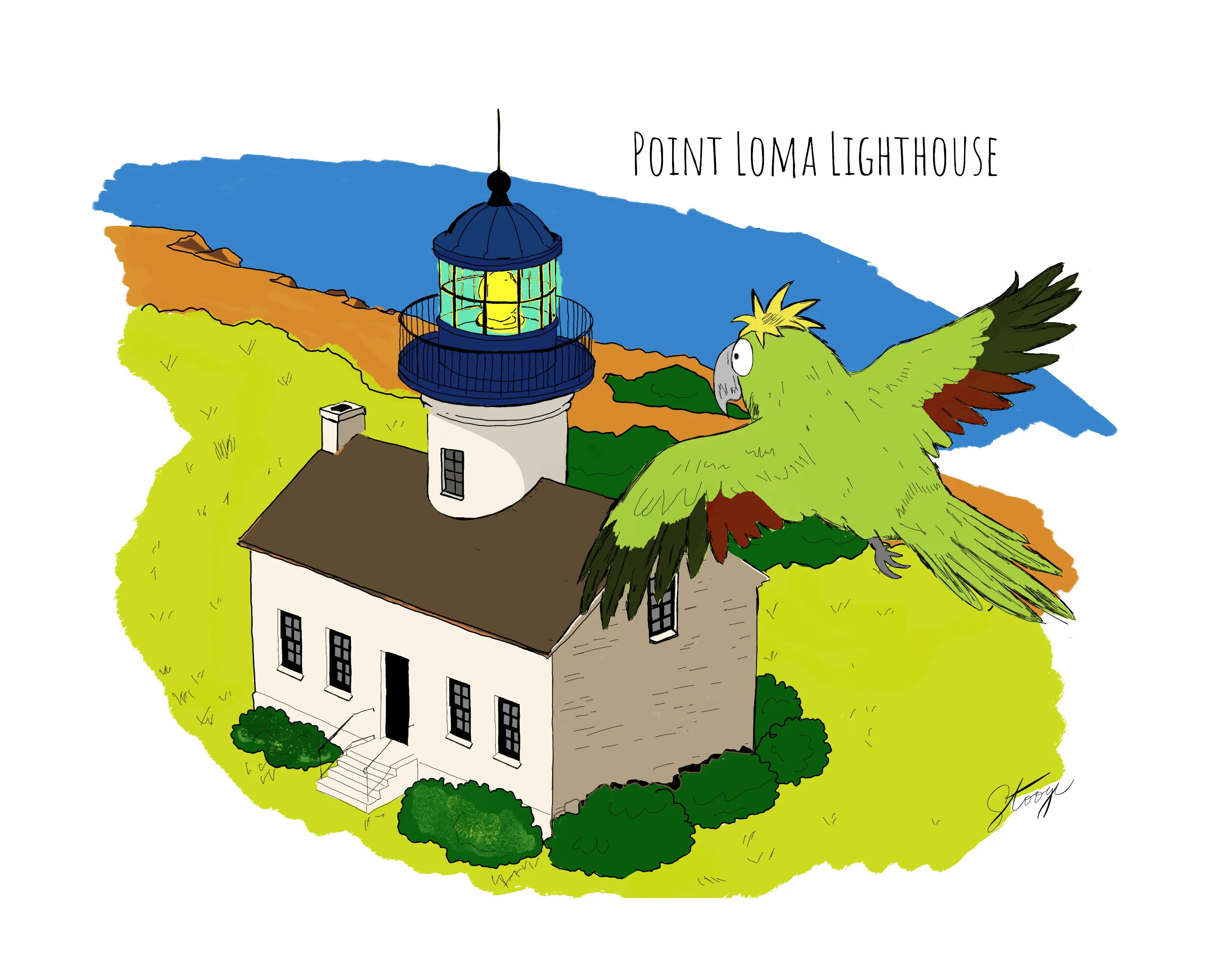 Pico the Parrot illustration