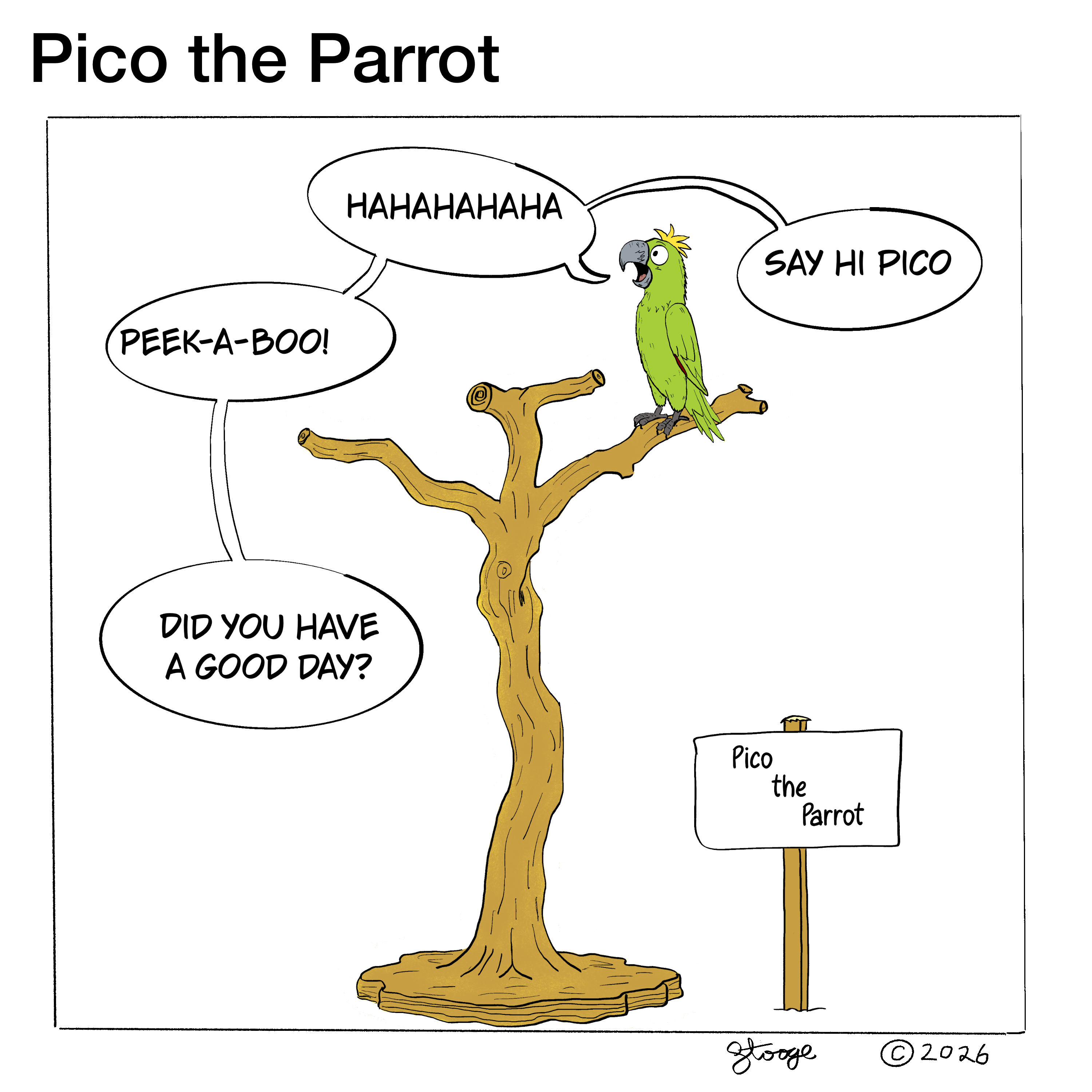 The Talking Parrot — panel 3 of 7