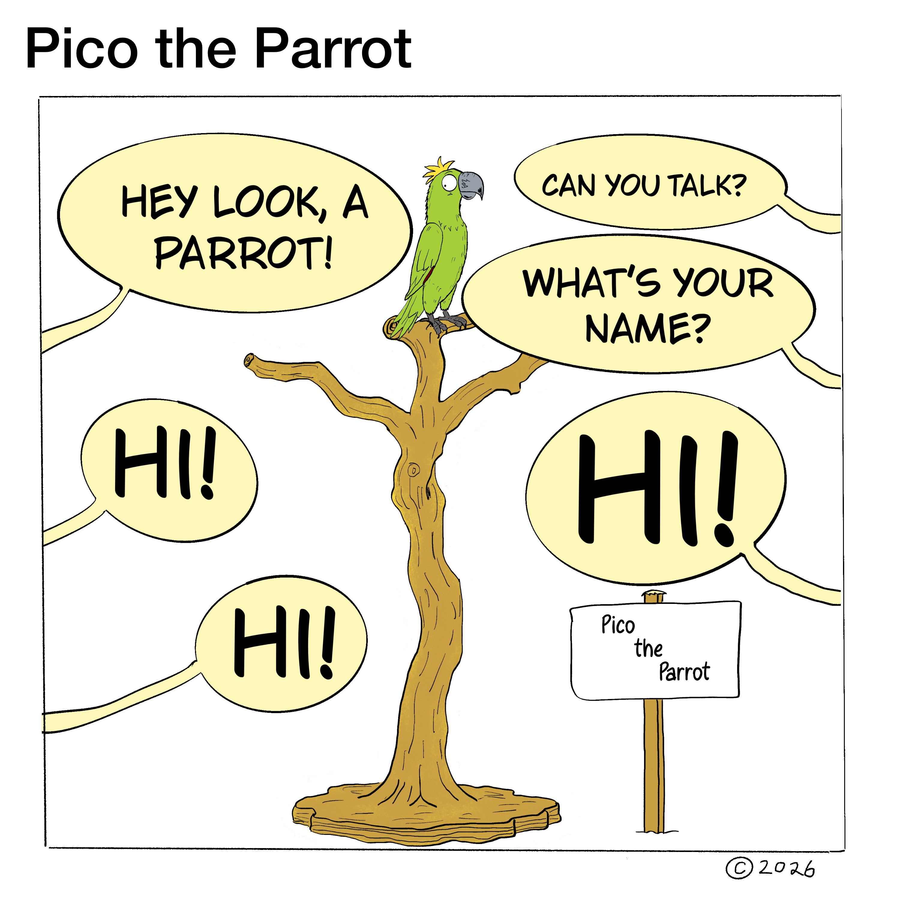 The Talking Parrot — panel 4 of 7