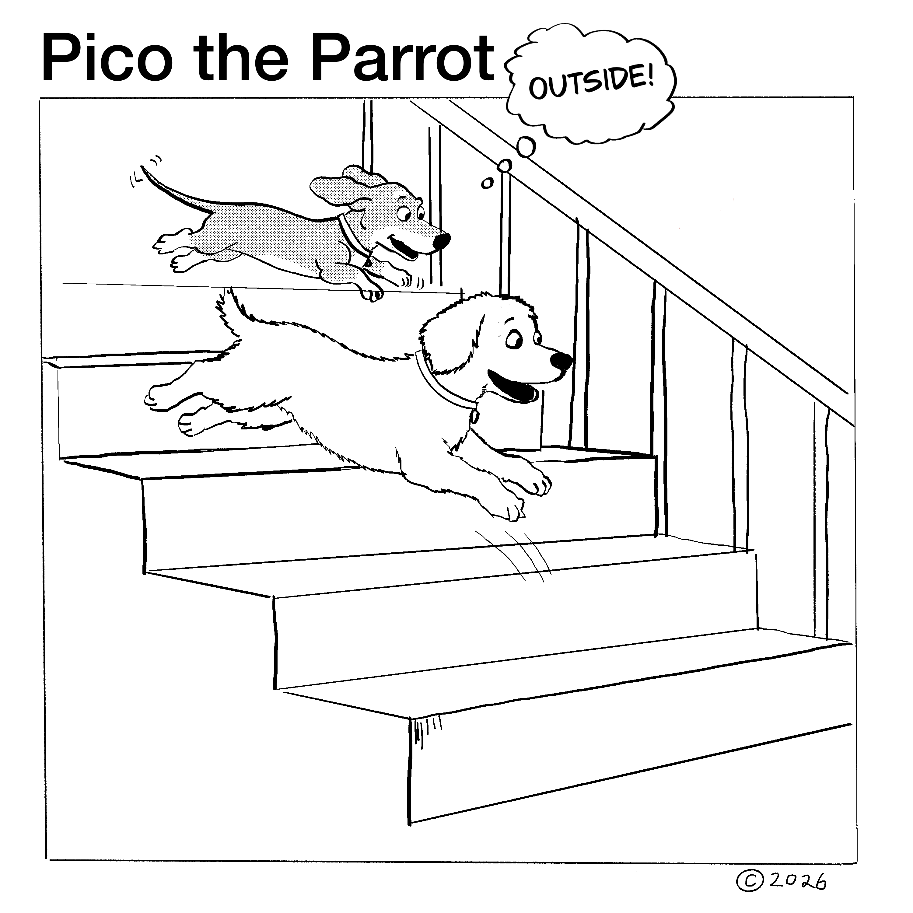 Outside — panel 3 of 7