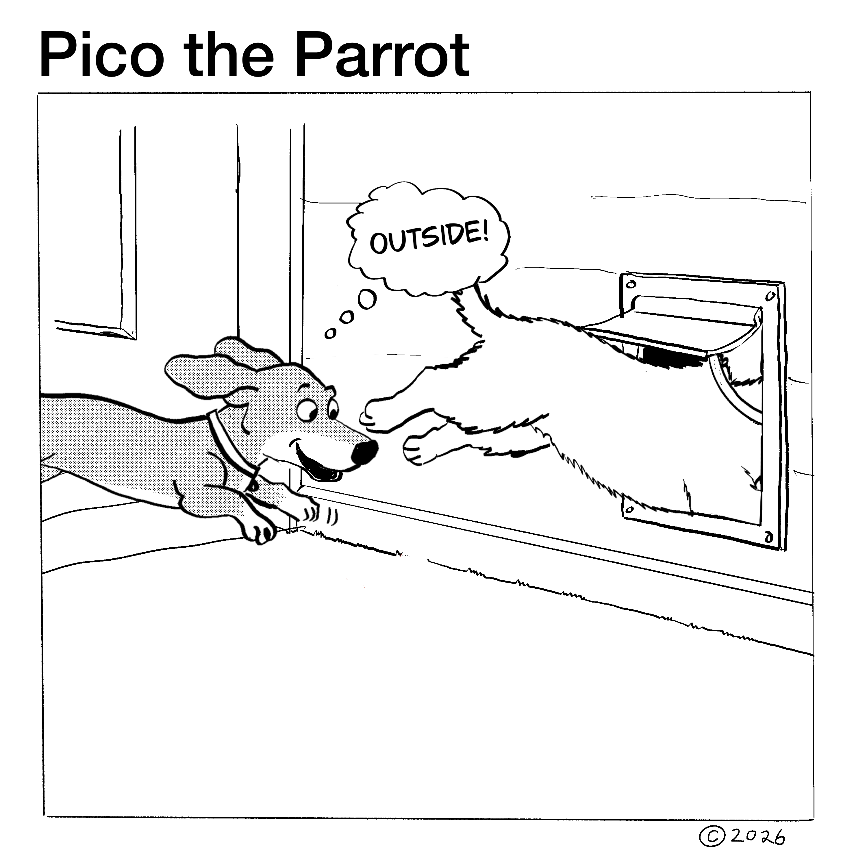 Outside — panel 4 of 7