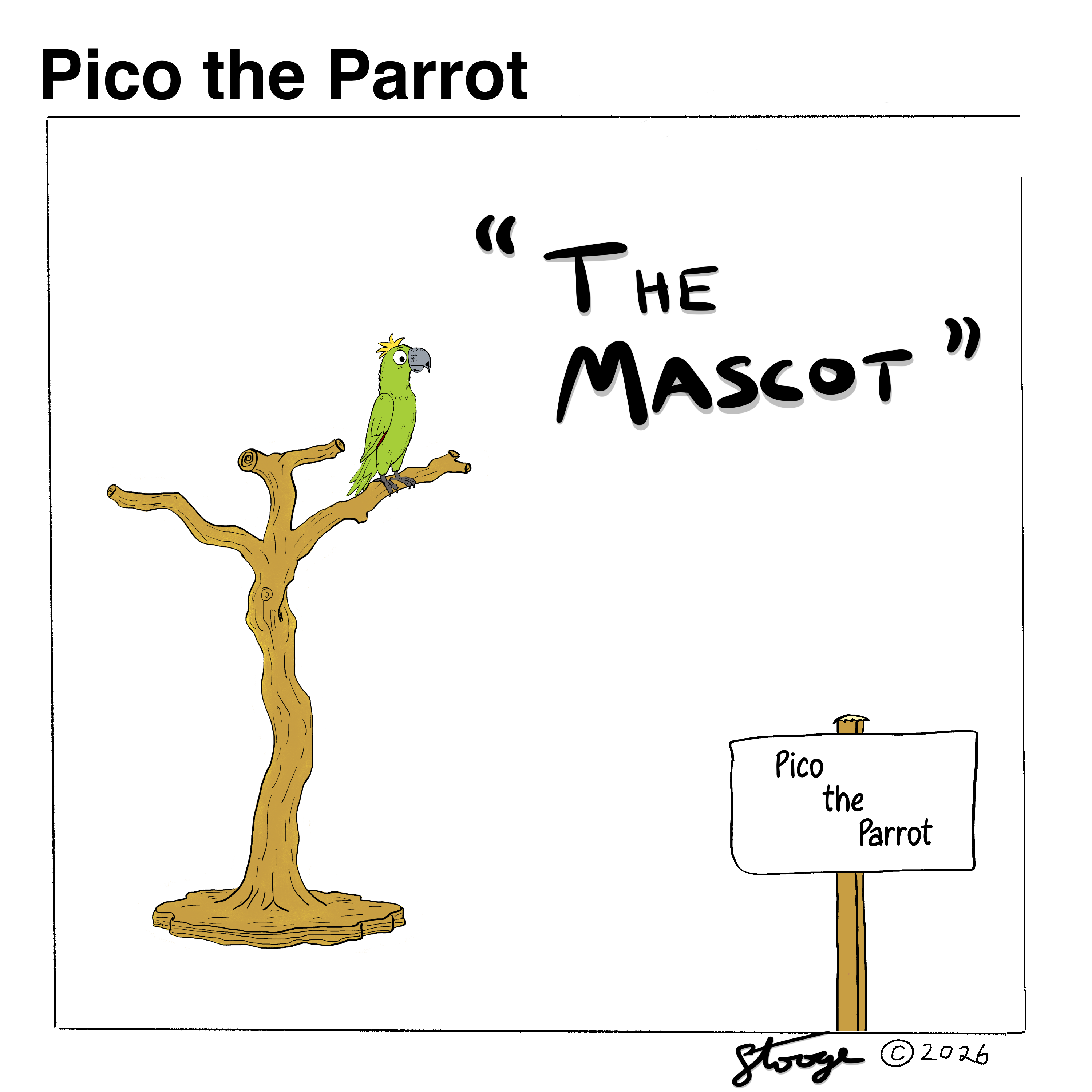 Pico the Parrot — The Mascot