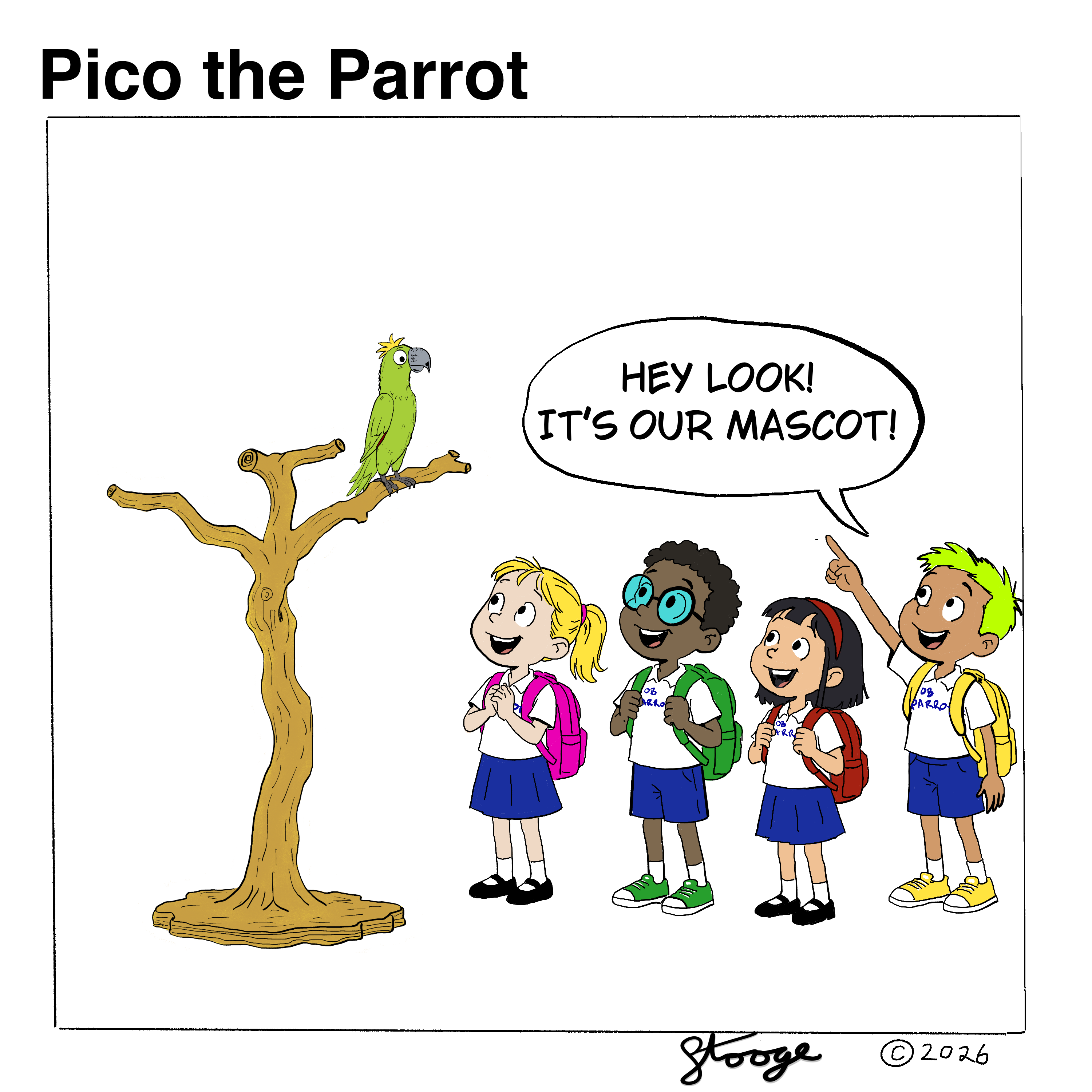 The Mascot — panel 2 of 7