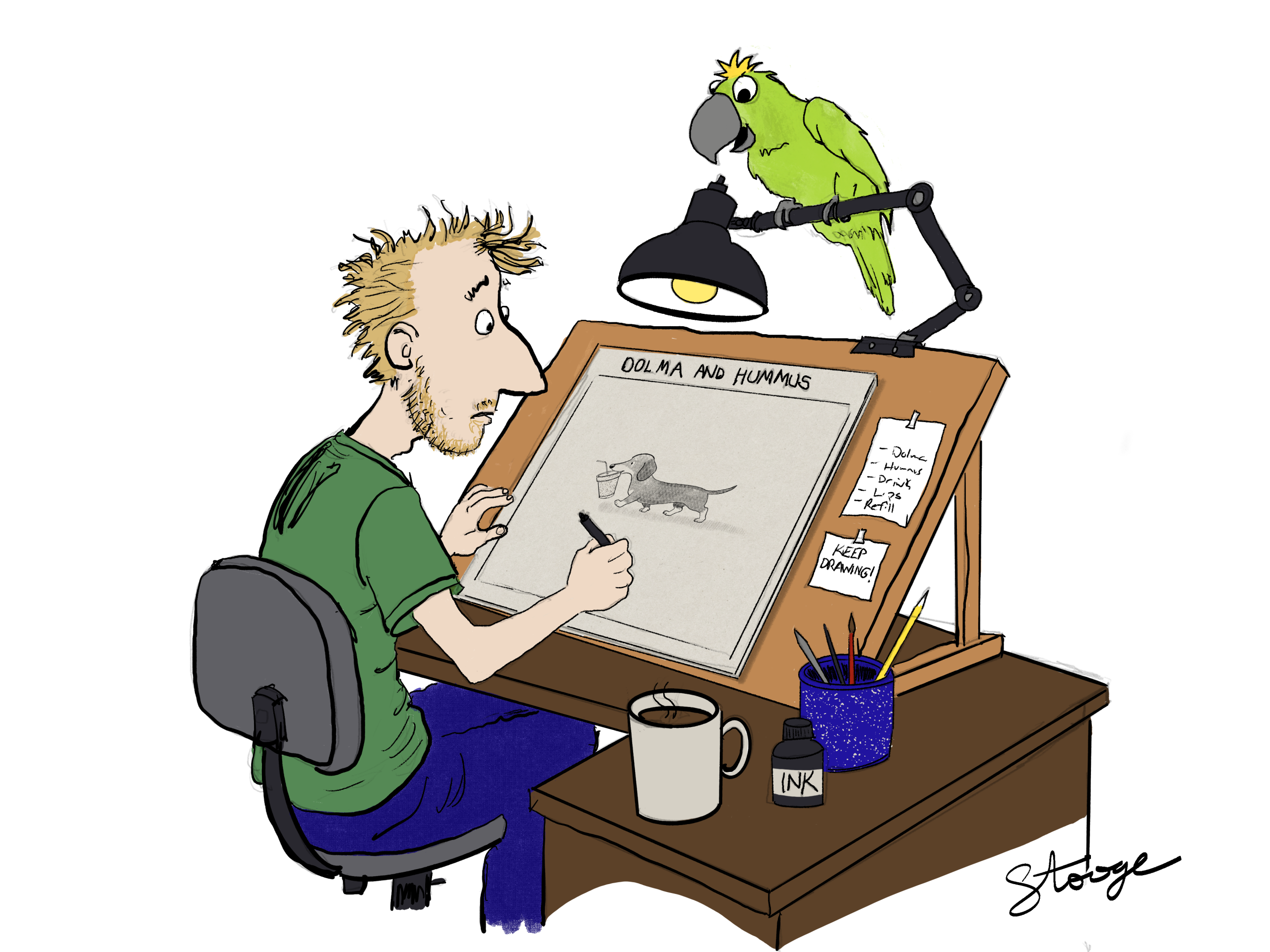 Day 11: The Cartoonist