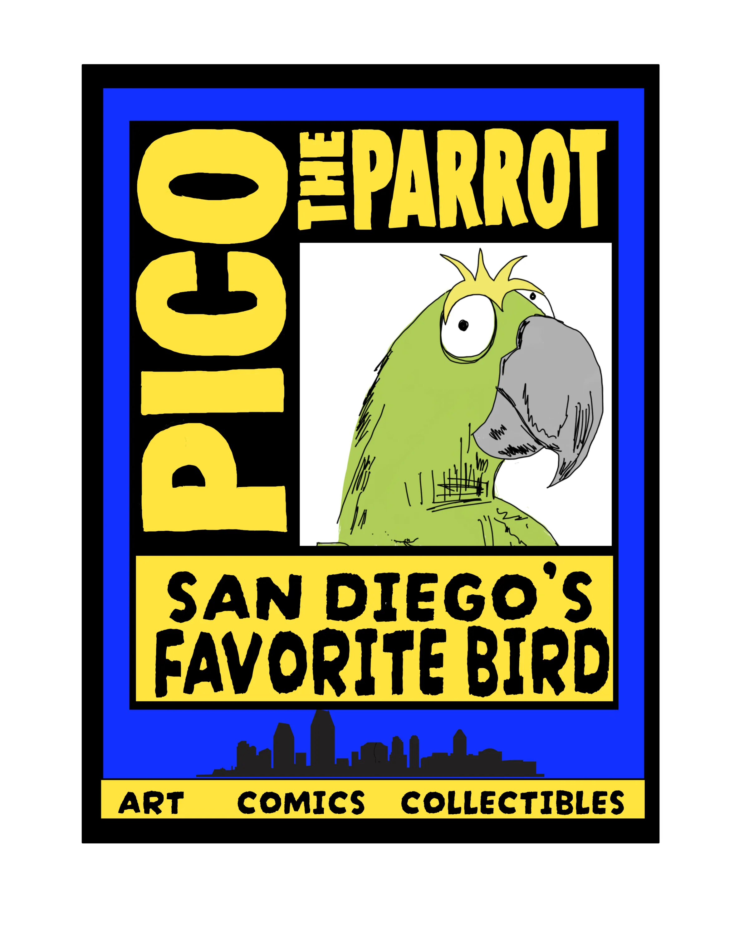 Pico the Parrot comic poster