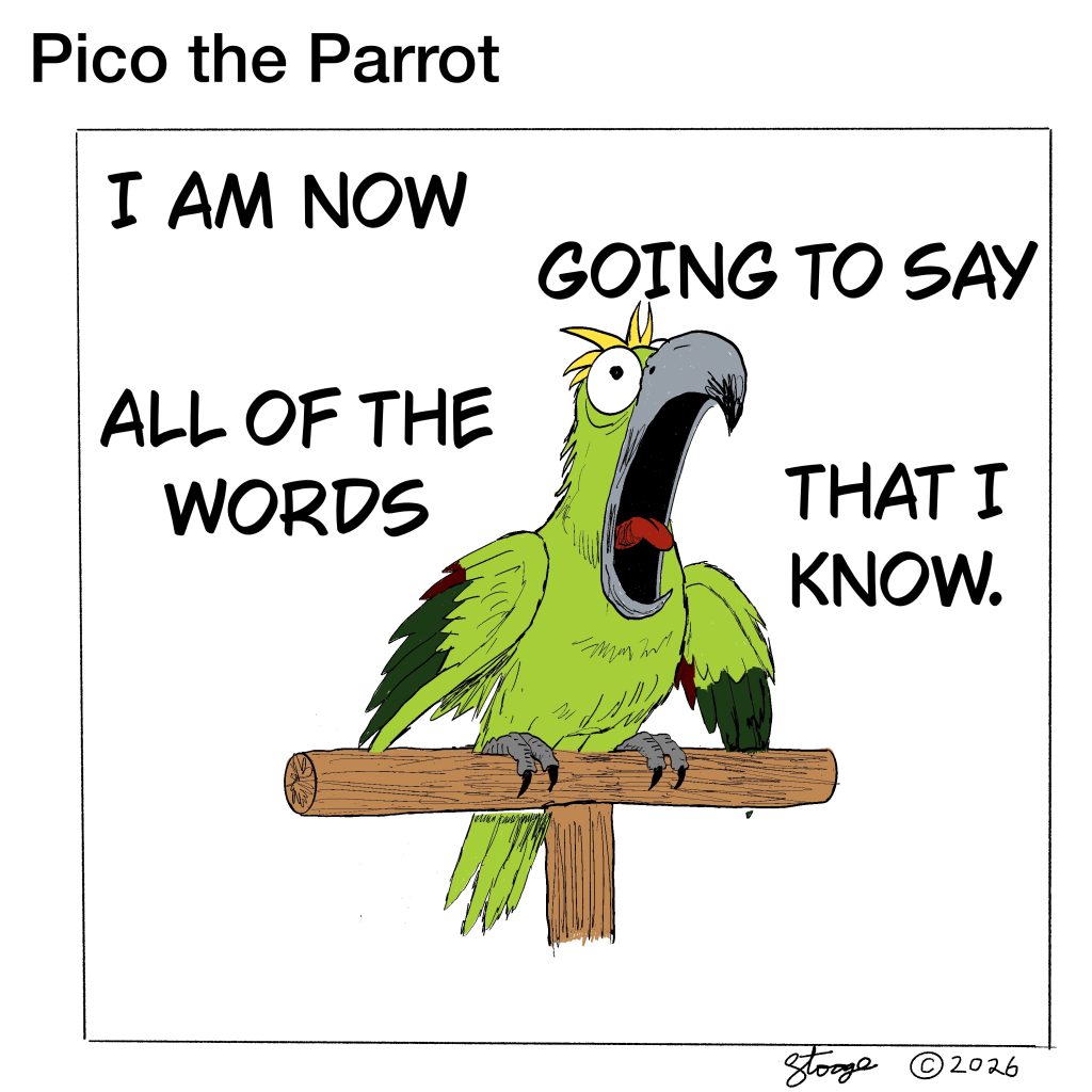 Pico the Parrot — Strip #3: Parrot Thirty